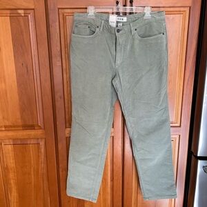 NWT Light Sage Green Chinos with Straight Leg Fit 36x32
